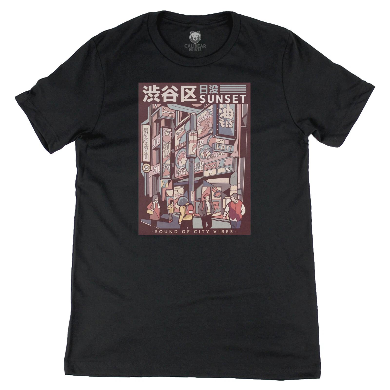 Shibuya Street Japan Graphic Art Tee Novelty T shirt S