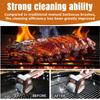 Electric Grill Brush Barbecue Roller Grill Brush with LED Light  Stainless Steel Bristle-Free Cleaning Brush BBQ Accessories