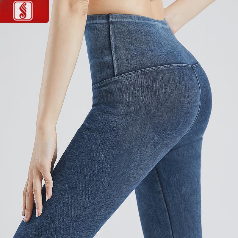 

Women s 2023 Autumn Slim Fit Denim Barbie Pants - High Waist Skinny with Hip Lifting Design S чёрный