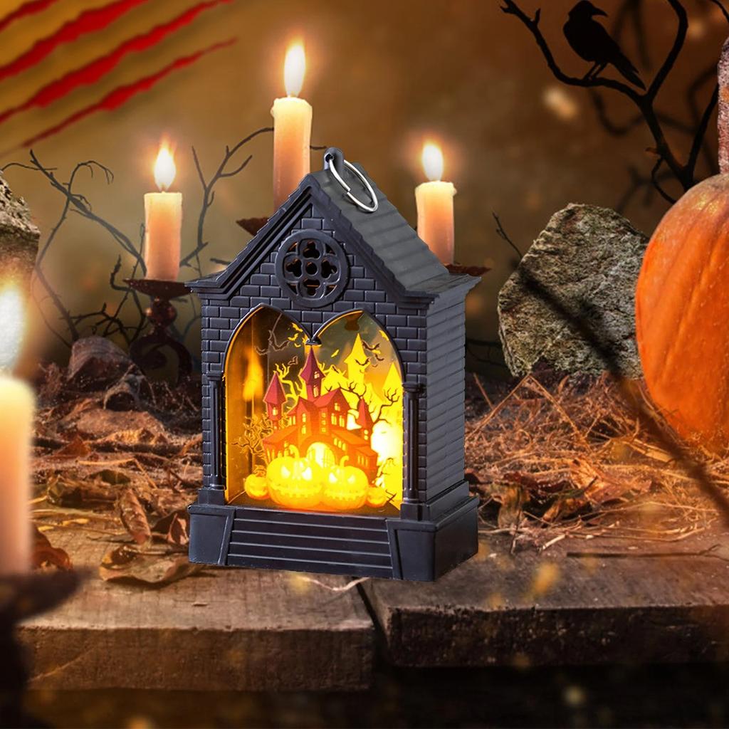 15.1 Inch Halloween Lights With Light Music Flash Ball, Battery Powered Powered Flash Light For Horror Halloween Party Home Table Decoration