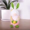 Easter 2021 Pink Faceless Rabbit Doll with Carrot and Egg Round Hat