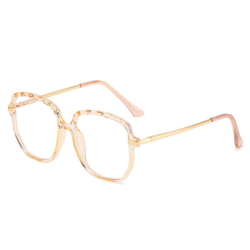 SO & EI ретро TR90 металлическая квадратная оправа для очков женская модная прозрачная — фото 12