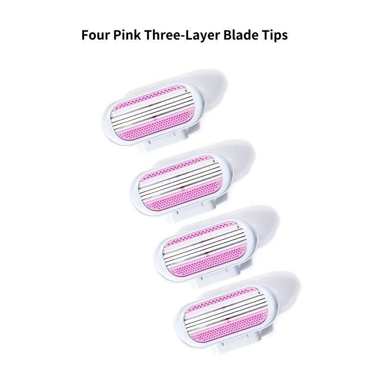 

Бритье Женское Бритье Подмышек Ног Волос Ручное Три Слоя Детали Приватное 4 Pcs