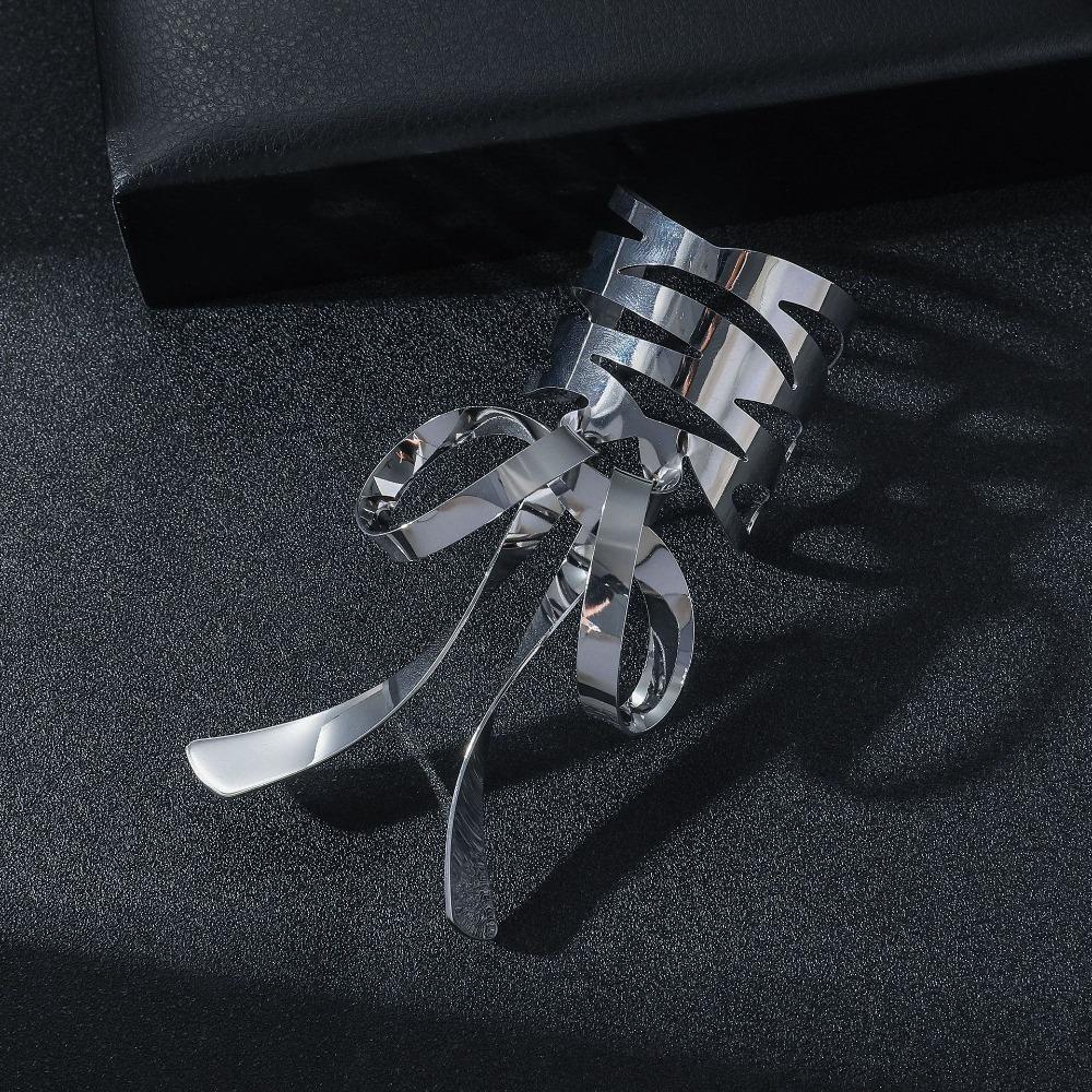 

Alloy Bow Hair Clip Accessories High Ponytail Clip Practical Metal Hair Claws