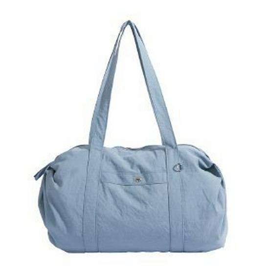 Однотонная спортивная сумка через плечо для йоги синий