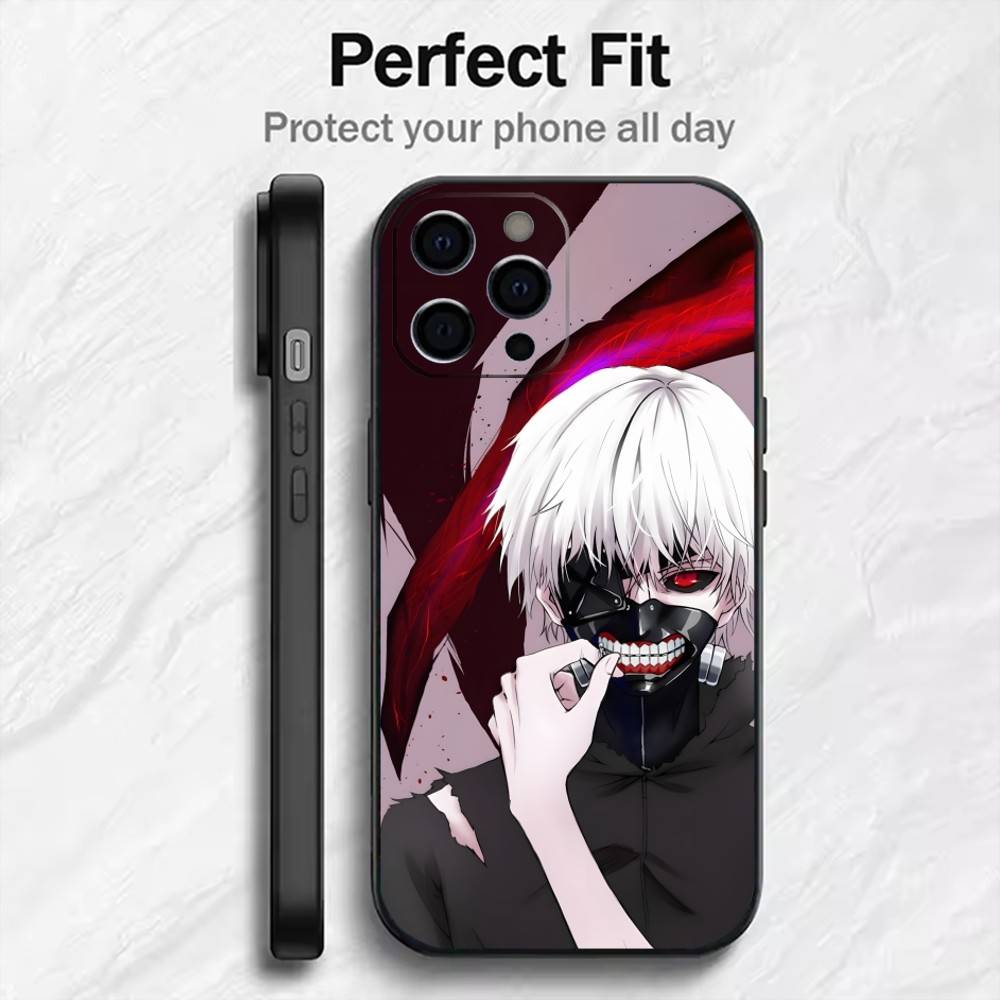 

Токио CCG K-Ken Аниме K-Kaneki Чехол для телефона Для iPhone17,16,15,14,13,12 Plus,Max Мягкий силиконовый Черный чехол iPhone16plus
