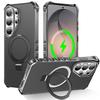High Quality PC+TPU Magnetic 360°Rotating Ring Holder Case For Samsung Galaxy S26 S25 S24Ultra Plus For MagSafe Shockproof Cover
