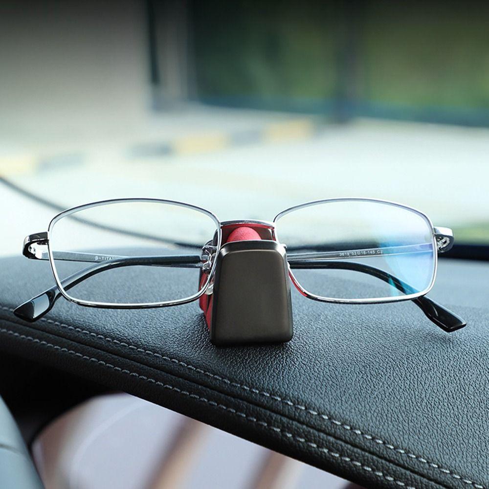 Multifunction In-car Glasses Support Zinc Zinc Zinc Alloy&Leather Sunglasses Display Stand  Gift
