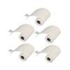 5 Rolls Adhesive Thermal Paper 2.2in Long 1in Wide Printing Transparent Thermal Sticker Paper for Ph