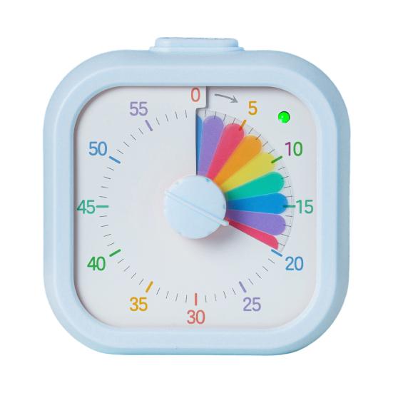 Visual Timer for Kids 60 Minute Rainbow Countdown with Silent Pause Function