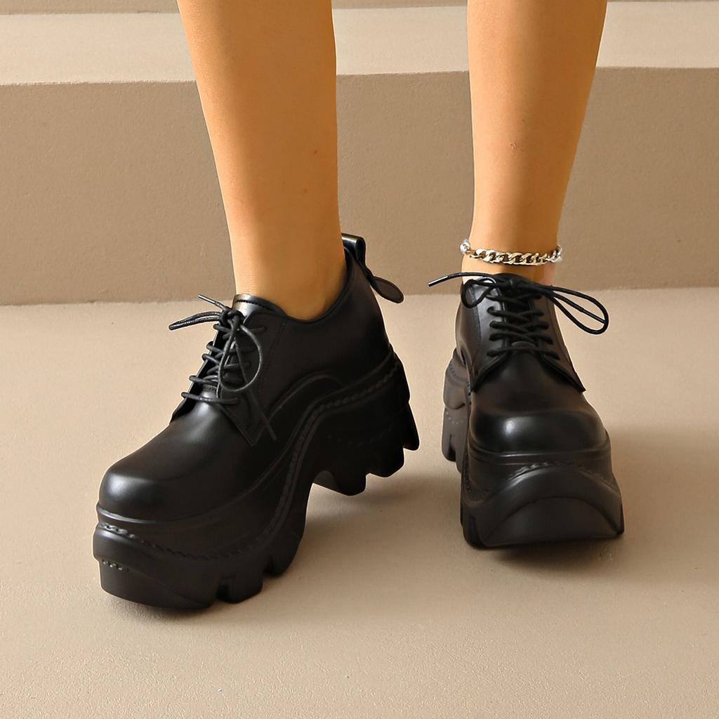 Fashion High Heels Women Sport Shoes Platform Designer Sneakers Casual Woman Mary Jance Shoes 2025 Autumn Fashion New Chaussure Femme