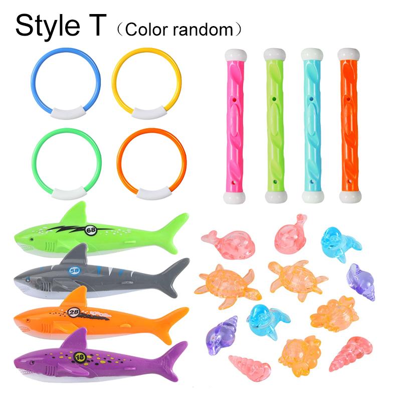 Diving Props Swim Pool Decoration Colored Plastic Summer Water Play Equipment Training Outdoor Leisure Entertainment TMZ