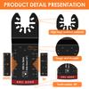 Set Bi-Metall Oszillierende Sägeblätter Cutter Universal Arc Edge Oszillierende Multitool-Klingen Extra-Lange Sägeblätter Für Holz Metall