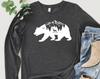 Mountain and Nature Long Sleeve Shirt, Camping Shirt, Gift For Camper, Hiking and Outdoor Longsleeve Shirt, Bear Deer Shirt, Vacation TShirt