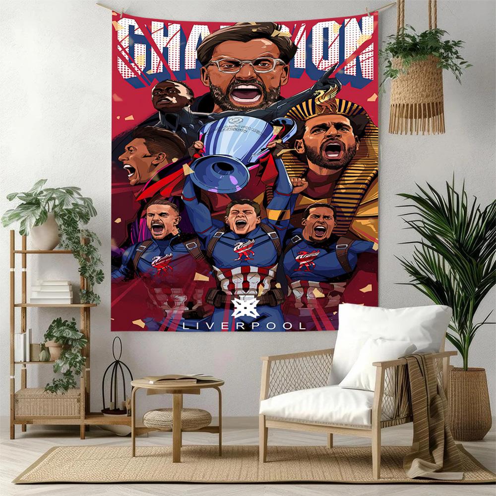 Liverpool Football Club Wall Decor Tapestry Art For Pet Memorial Birthdaywedding Party Backdrop Family Gift