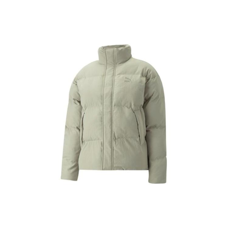 PUMA Classics Oversized Polyball Puffer Jacket Green Men s 535573-68 XS