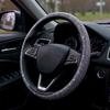 Car Steering Wheel Cover, Suitable For 15 Inch Diameter, Shiny Crystal Diamond Steering Wheel Protective Cover