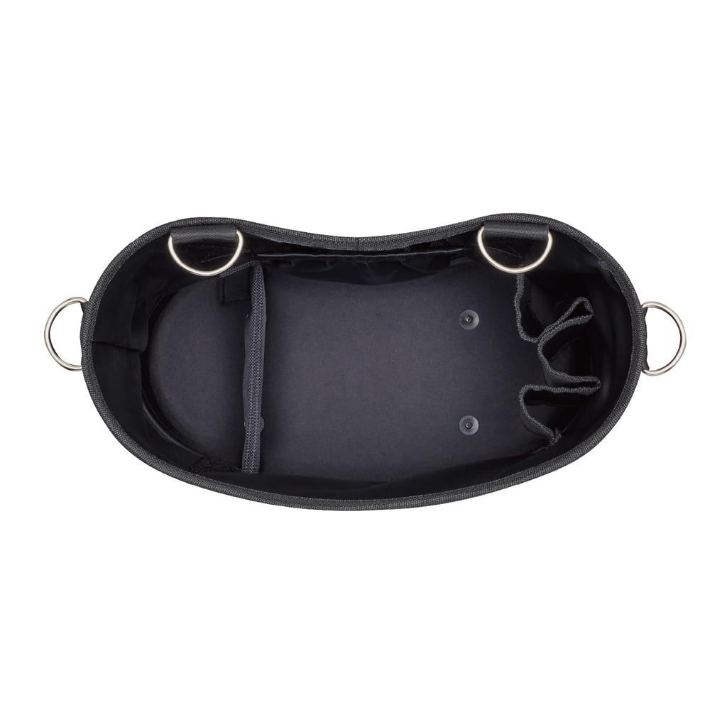 VESSEL Tough Fit Bucket M, Electrician's Bucket with Hook, Limited Edition Black (TBK-300BK)