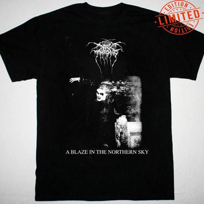 Darkthrone A Blaze In The Northern Sky T-Shirt schwarz Baumwolle Alle Größen Unisex T-Shirt