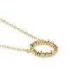 Collier - LUXENTER - Thilak - Argent 925 - Zircon multicolore - Or jaune 18K