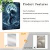 Lokimo Mermaid Moon Vintage Tin Sign Retro Nautical Wall Art Decor 8x12 Inch