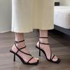 Fashion New Summer High Heels Women Gladiator Sandals Fashionable Narrow Band Singbacks Mules Party Dress Shoes for Ladies Zapatos Mujer
