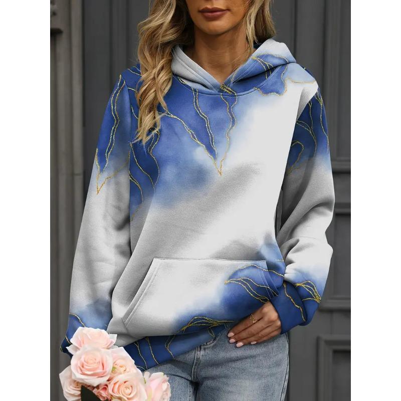 Damen Herbst und Winter 3D-bedruckte Kapuzenpullover & Sweatshirts (Damen)