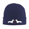 Dachshund Pattern Art Warm Knitted Cap Fashion Bonnet Hat Autumn Winter Outdoor Beanies Hats for Unisex Adult