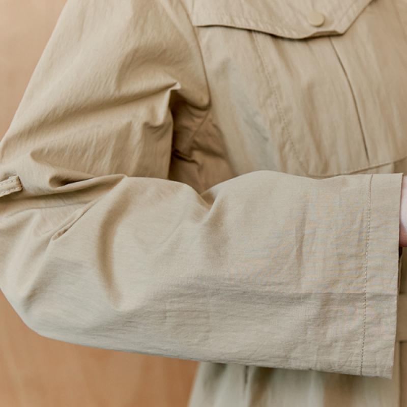 MAXZA Belted Trench Shirt Dress With Out Pockets Zd05qp003on