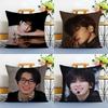 Popular Kpop Idol WWonwooS Cushion Cover Linen Pillowcase Soft  for Sofa Bed Home Room Decor