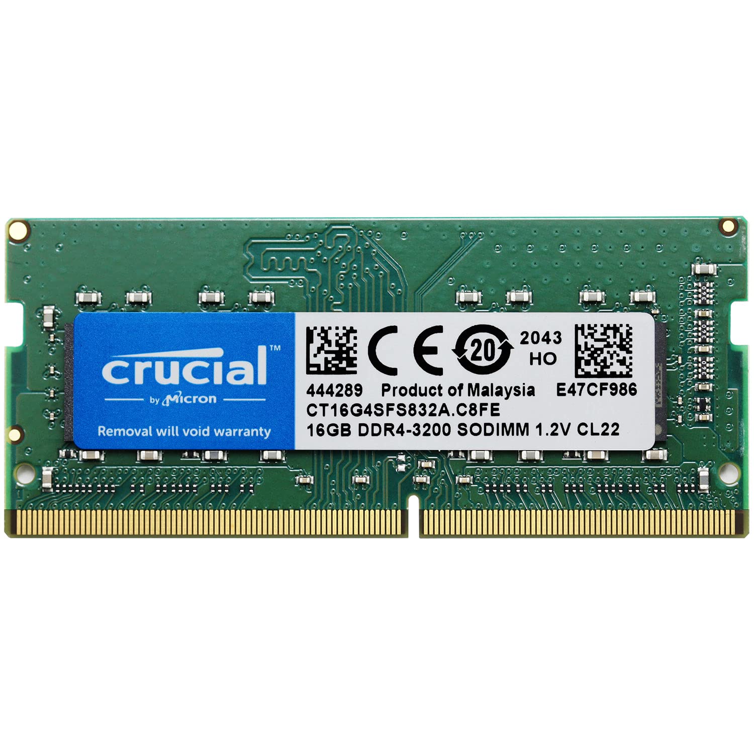 

Crucial Laptop Memory 16GB SODIMM CT16G4SFS832A PC4-25600 (DDR4-3200) [Item]