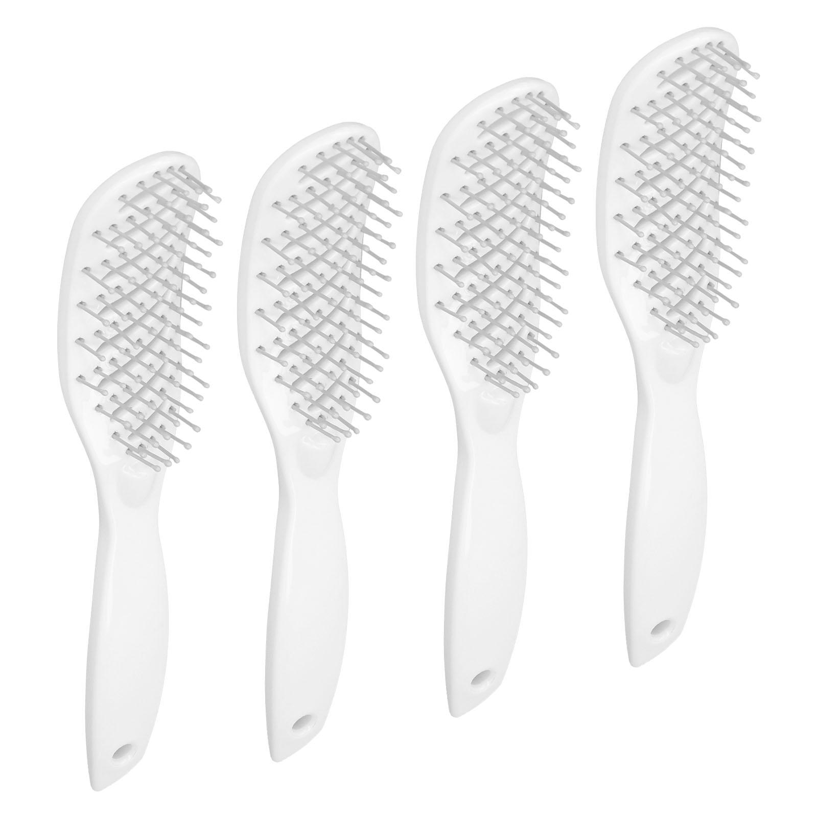 

4pcs 9 Rows Hair Brush Multipurpose Portable Scalp Ht Resistance Detangling Rib Hair Comb for Men