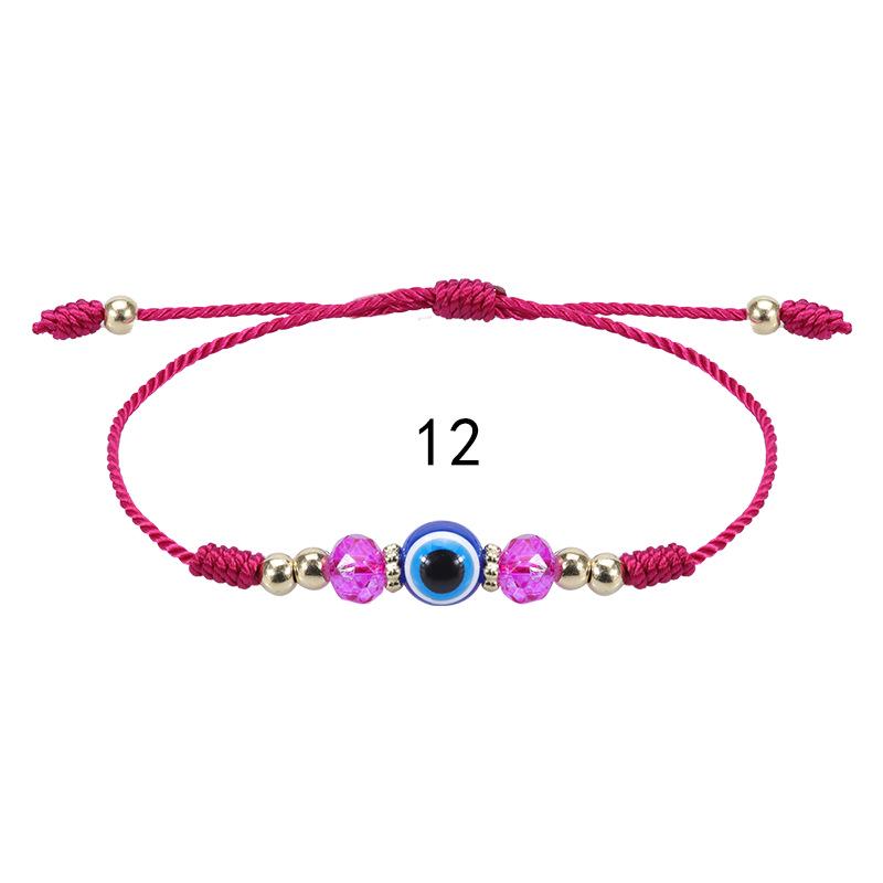 Evil Eye Crystal Beaded Adjustable Bracelet for Boys & Girls