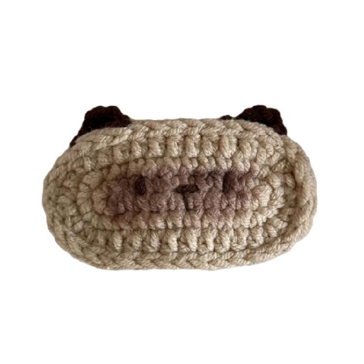 1PC Eye Catching Crochet Yarn Hair Clip for Kids and Adults Fun and Cartoon Pet Cats Designs for Kids and Adults