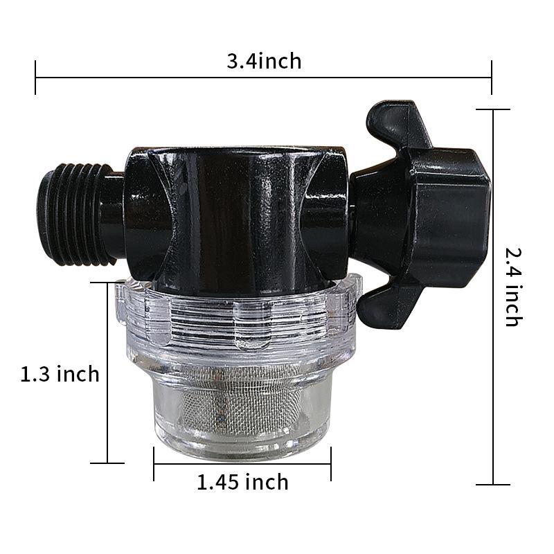 NPT Präzisionsgewinde Vorfilter RV Sediment Leitungswasserfilter zum Autowaschen