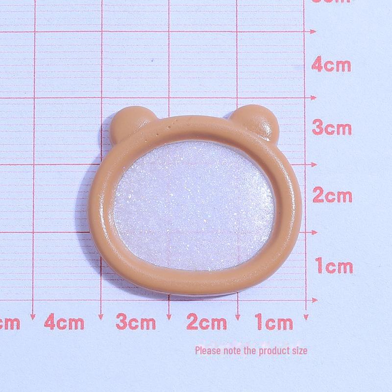 DIY-Harzzubehör: Bärenteller, Cremekleber, Handyhülle, Haarnadel und Schmuckzubehör