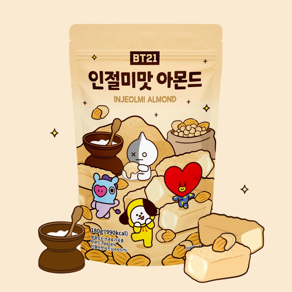 BT21 Flavored Almonds (180g)