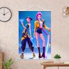 Hunter Girls K-Pop Demon Hunters Hanging Scroll (60x90 CM) Wall Art