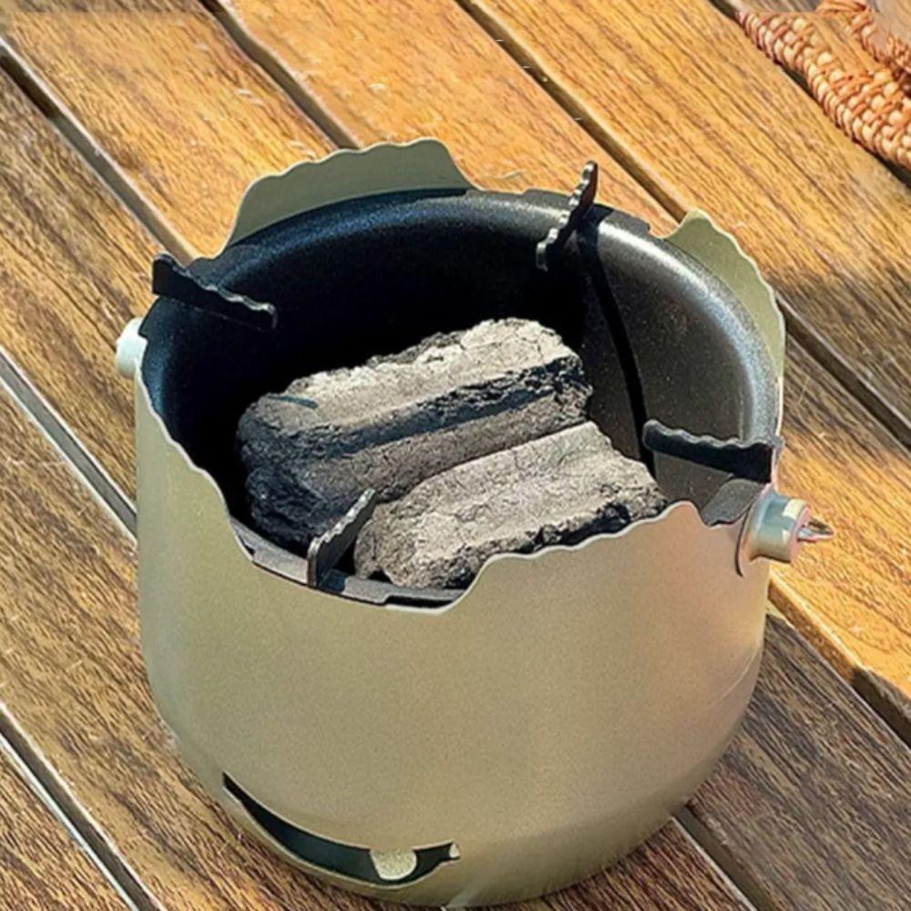 Metal Camping Charcoal Stove Household Tea Stove BBQ Tool Barbecue Grill  Travel