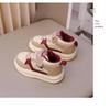 Children's shoes velvet autumn and winter new boys two cotton shoes girls baby high top board shoes children's sports shoes