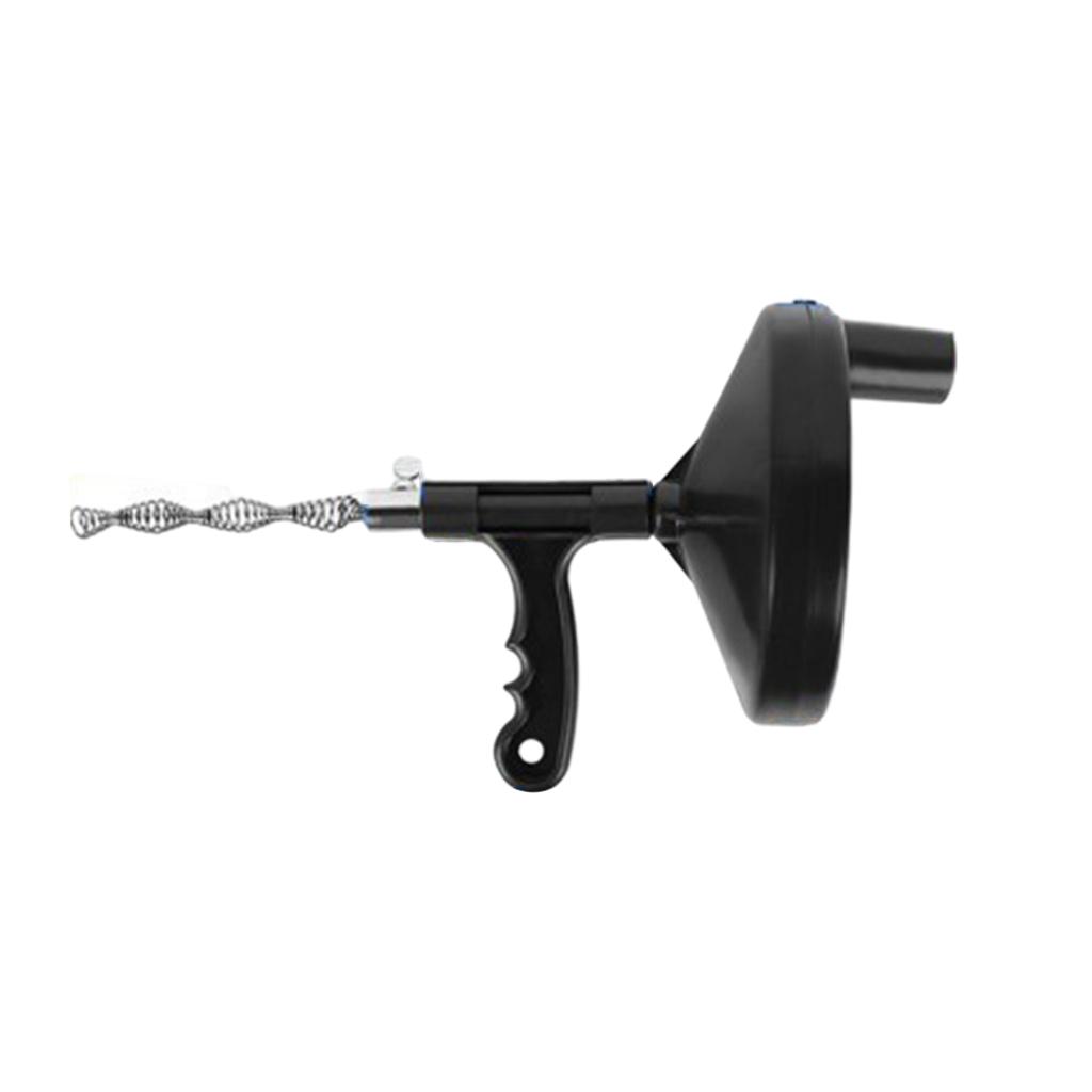 Plumbing Clog Remover Dredger Drain Augers Hook Steel Dredging Sink Cable Kitchen Sewers , Black 5M