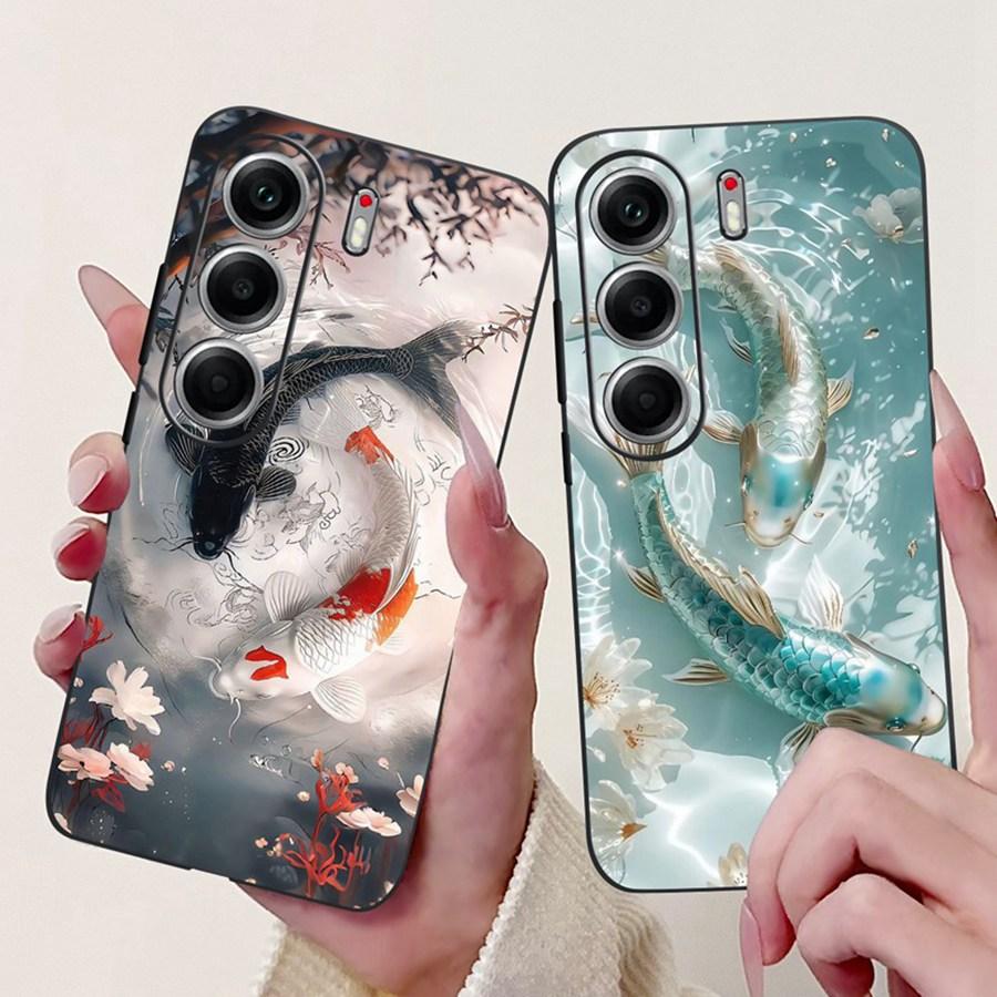 For Tecno Camon 40 Pro 5G Case CM7 Cute Cat Cool Painted TPU Soft Silicone Back Cover For Tecno Camon40 Camon 40Pro Phone Cases