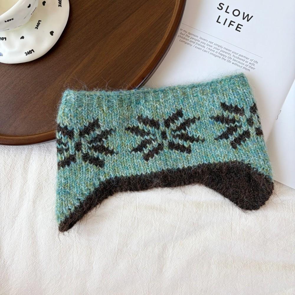 Snowflake Knitted Ear Cover Warm Ear Warmer New Winter Earmuffs  Women