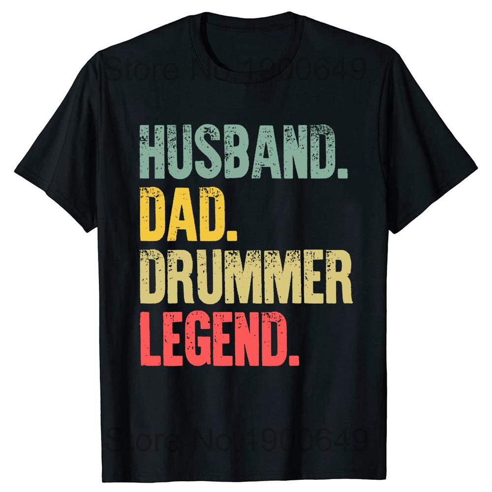 I Destroy Silence Drumming Vintage Drummer Drumset Drum Set TShirt Harajuku Cotton Casual Tees Cute Youth Tshirts Funny