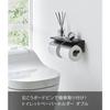 Yamazaki Tower Double Wall-Mounted Toilet Paper Holder with Shelf, Black, 28.5cm W X 12cm D X 8.5cm H (Includes Drywall Tweezers and Wood Screws) - 13