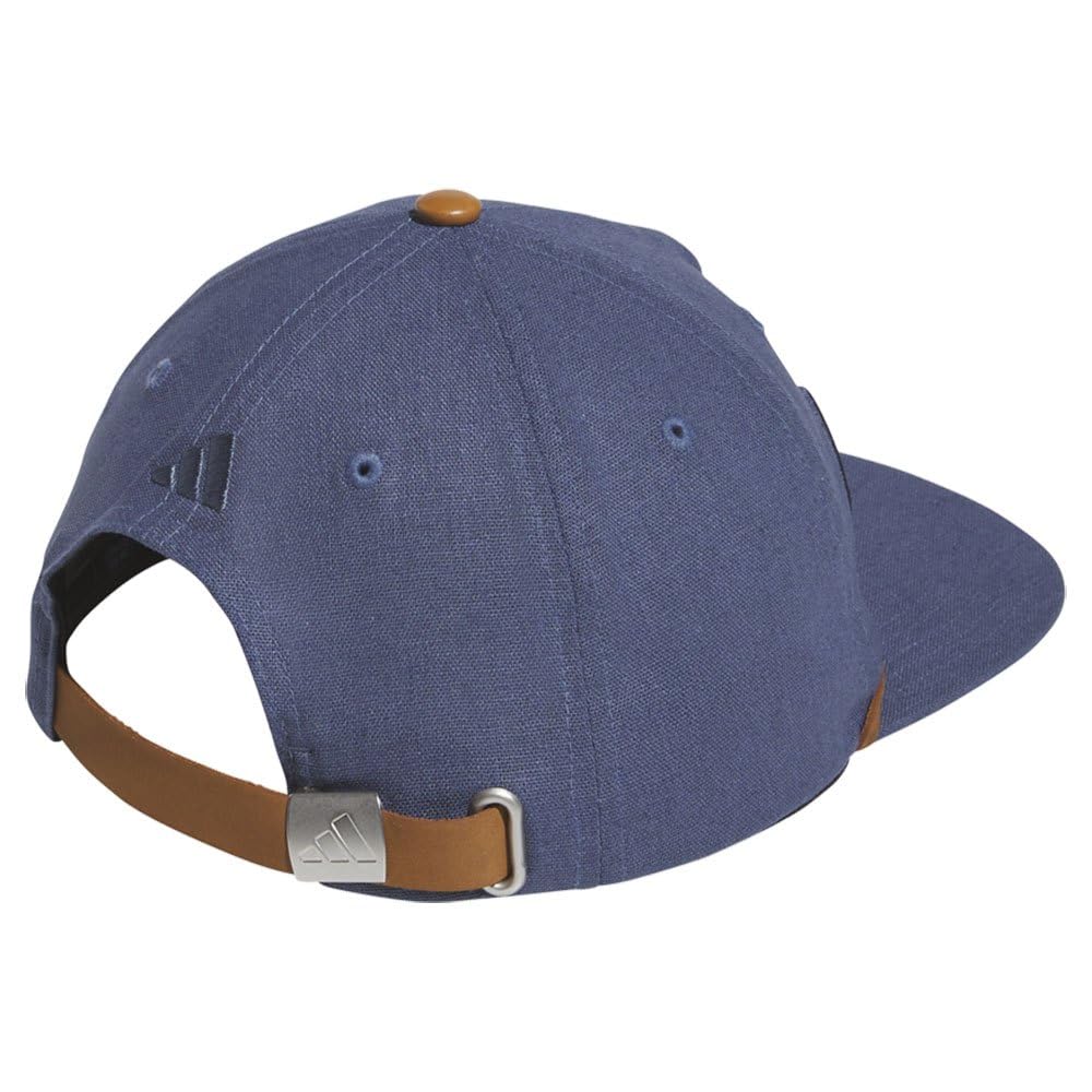 Adidas Golf Linen Golf Ink Men's 5-Panel Cap, Pre-Rubbed