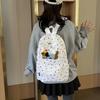 Large Capacity Puppy Print Backpack Korean Style Student School Bag Cute Women's Backpack  Girls
