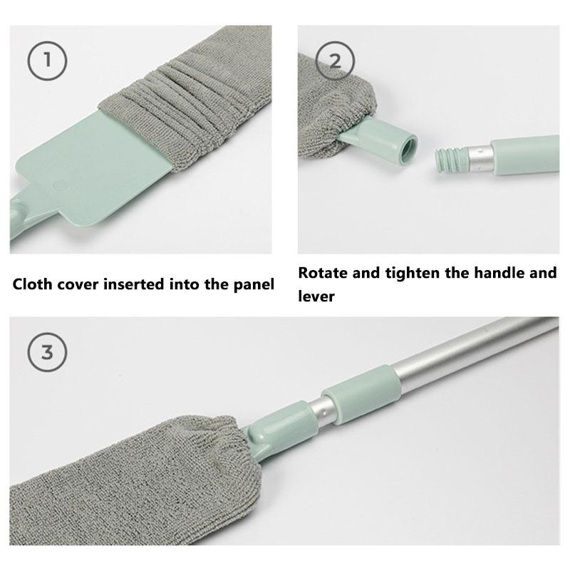Gap Dust Removal Dust Sweeping Cleaning Tool Long Handle Extended Brush Duster Bed Bottom Furniture Static Electricity Dust Cleaning Household Use