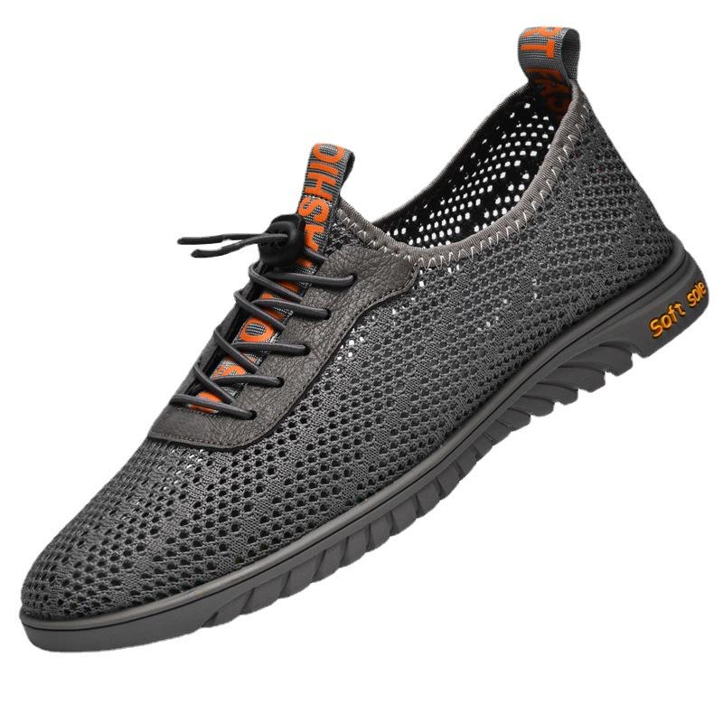 Mesh shoes men's breathable mesh men's shoes casual shoes hollow one pedal thin lightweight mesh shoes sandals