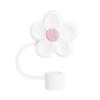 Cute Flowers Straw Covers Cap Splash Proof Reusable Dust-Proof Straw Caps Airtight Dust Proof Plugs Protector for Stanleys